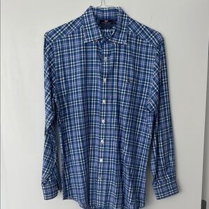 Vineyard Vines Blue Casual Button Down Shirt